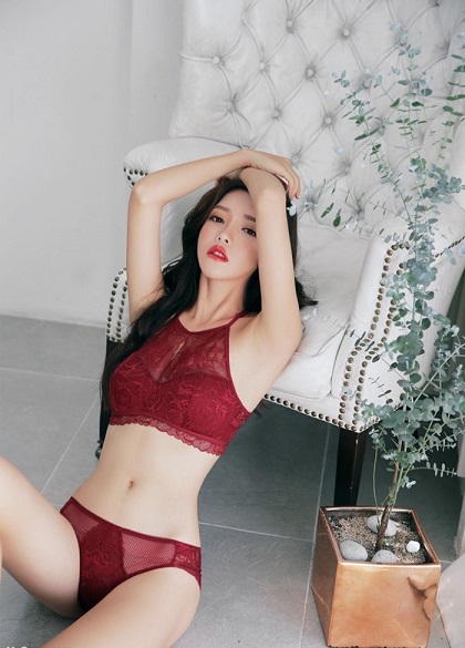 Jin Hee asian hot girl korean lingerie model khieu dam anh khoa than HappyLuke